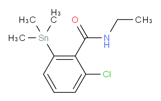 2-氯-N-乙基-6-(三甲基锡基)苯甲酰胺
