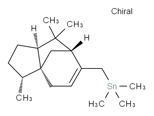 trimethyl(((3R,3aS,7R,8aS)-3,8,8-trimethyl-2,3,4,7,8,8a-hexahydro-1H-3a,7-methanoazulen-6-yl)methyl)stannane