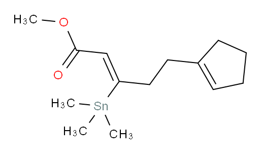(Z)-methyl 5-(cyclopent-1-en-1-yl)-3-(trimethylstannyl)pent-2-enoate