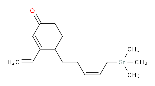 (Z)-4-(5-(trimethylstannyl)pent-3-en-1-yl)-3-vinylcyclohex-2-enone