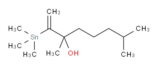 3,7-dimethyl-2-(trimethylstannyl)oct-1-en-3-ol