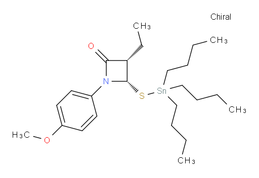 (3S,4S)-3-ethyl-1-(4-methoxyphenyl)-4-((tributylstannyl)thio)azetidin-2-one