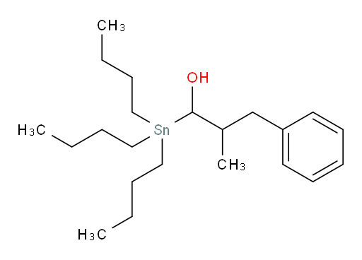 2-methyl-3-phenyl-1-(tributylstannyl)propan-1-ol