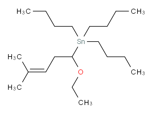 tributyl(1-ethoxy-4-methylpent-3-en-1-yl)stannane