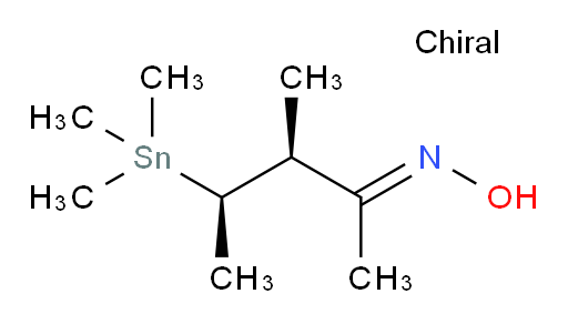 (3S,4R,E)-3-methyl-4-(trimethylstannyl)pentan-2-one oxime