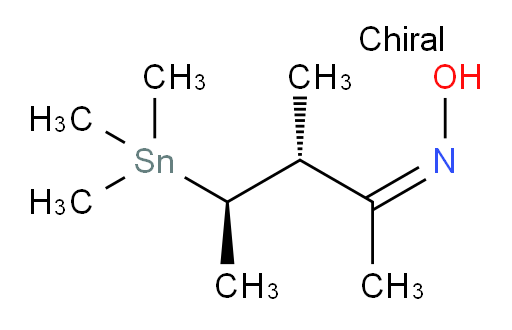 (3R,4R,Z)-3-methyl-4-(trimethylstannyl)pentan-2-one oxime
