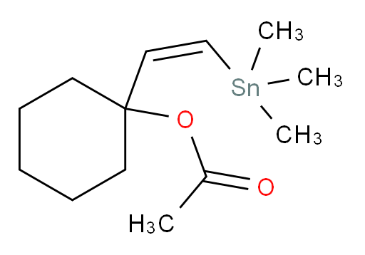(Z)-1-(2-(trimethylstannyl)vinyl)cyclohexyl acetate