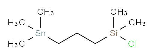 chlorodimethyl(3-(trimethylstannyl)propyl)silane