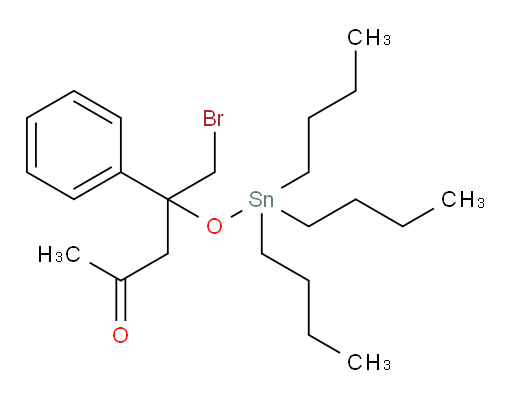 5-bromo-4-phenyl-4-((tributylstannyl)oxy)pentan-2-one