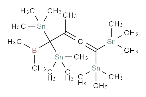 (1-(二甲基boryl)-2-甲基-4,4-双(三甲基锡基)丁-2,3-二烯-1,1-二基)双(三甲基锡烷)