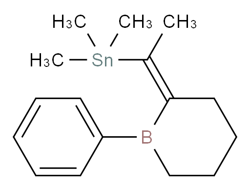 (E)-trimethyl(1-(1-phenylborinan-2-ylidene)ethyl)stannane