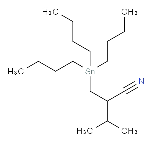 3-methyl-2-((tributylstannyl)methyl)butanenitrile