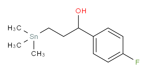1-(4-fluorophenyl)-3-(trimethylstannyl)propan-1-ol