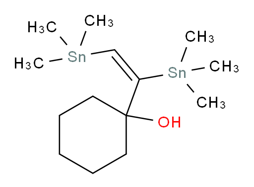(E)-1-(1,2-双(三甲基锡基)乙烯基)环己醇