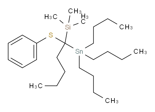 trimethyl(1-(phenylthio)-1-(tributylstannyl)pentyl)silane