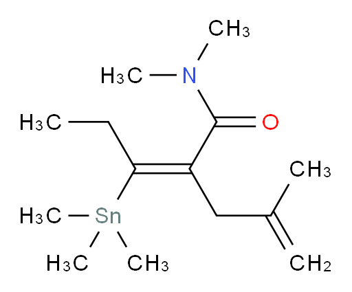 (E)-N,N-dimethyl-2-(2-methylallyl)-3-(trimethylstannyl)pent-2-enamide