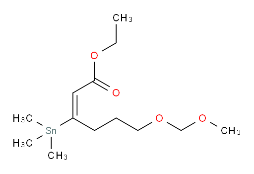 (E)-ethyl 6-(methoxymethoxy)-3-(trimethylstannyl)hex-2-enoate