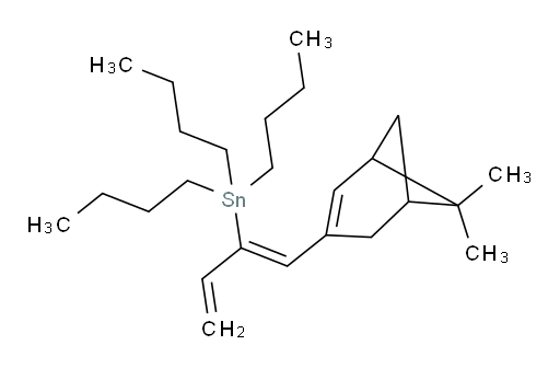 (Z)-tributyl(1-(6,6-dimethylbicyclo[3.1.1]hept-2-en-3-yl)buta-1,3-dien-2-yl)stannane