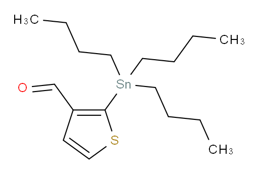 2-(tributylstannyl)thiophene-3-carbaldehyde