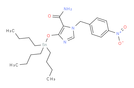 1-(4-nitrobenzyl)-4-((tributylstannyl)oxy)-1H-imidazole-5-carboxamide