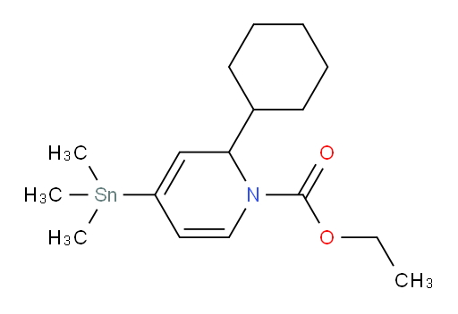ethyl 2-cyclohexyl-4-(trimethylstannyl)pyridine-1(2H)-carboxylate