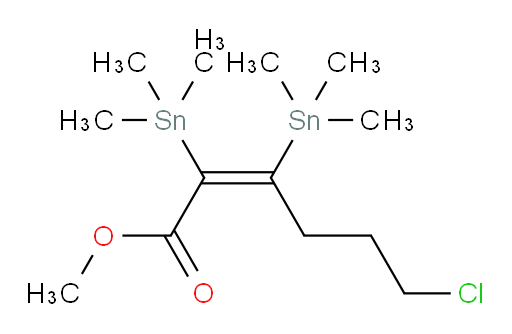 (Z)-methyl 6-chloro-2,3-bis(trimethylstannyl)hex-2-enoate