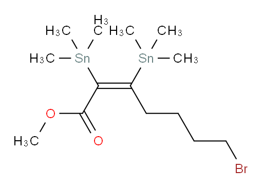 (Z)-methyl 7-bromo-2,3-bis(trimethylstannyl)hept-2-enoate