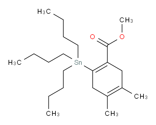 methyl 4,5-dimethyl-2-(tributylstannyl)cyclohexa-1,4-dienecarboxylate