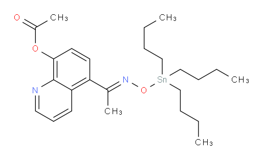 (E)-5-(1-(((tributylstannyl)oxy)imino)ethyl)quinolin-8-yl acetate