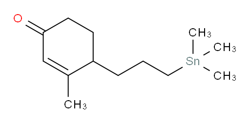 3-methyl-4-(3-(trimethylstannyl)propyl)cyclohex-2-enone
