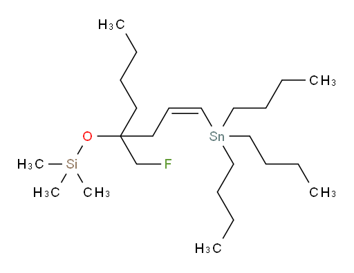(Z)-((4-(fluoromethyl)-1-(tributylstannyl)oct-1-en-4-yl)oxy)trimethylsilane
