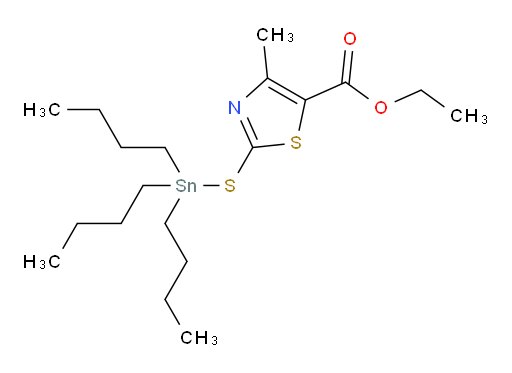 ethyl 4-methyl-2-((tributylstannyl)thio)thiazole-5-carboxylate