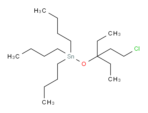 tributyl((1-chloro-3-ethylpentan-3-yl)oxy)stannane