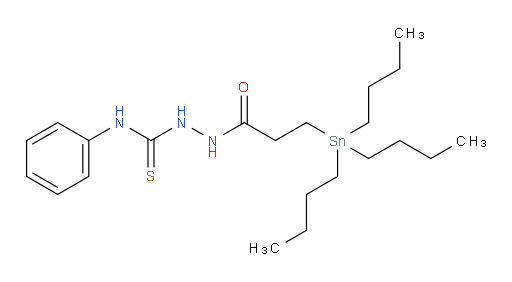 N-phenyl-2-(3-(tributylstannyl)propanoyl)hydrazinecarbothioamide
