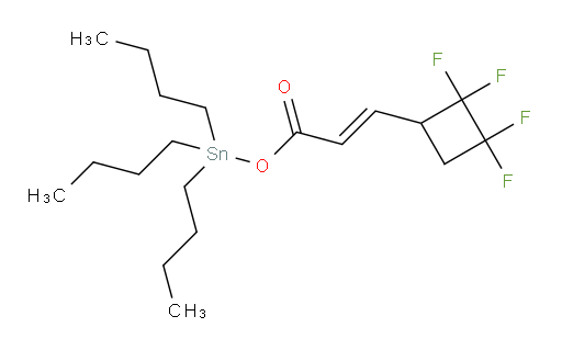 (E)-tributylstannyl 3-(2,2,3,3-tetrafluorocyclobutyl)acrylate