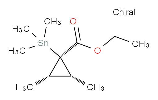 (1r,2R,3S)-ethyl 2,3-dimethyl-1-(trimethylstannyl)cyclopropanecarboxylate