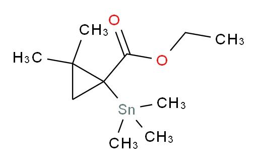ethyl 2,2-dimethyl-1-(trimethylstannyl)cyclopropanecarboxylate