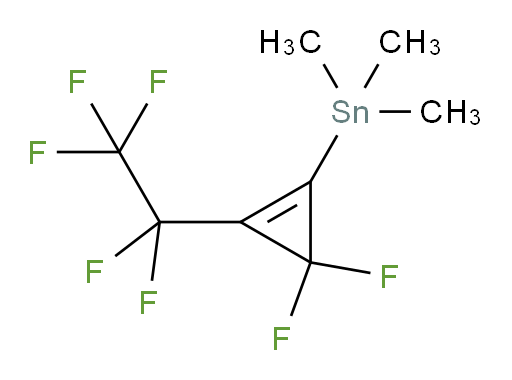 (3,3-difluoro-2-(perfluoroethyl)cycloprop-1-en-1-yl)trimethylstannane