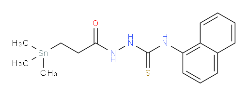 N-(萘-1-基)-2-(3-(三甲基锡基)丙酰)肼硫代羰酰胺