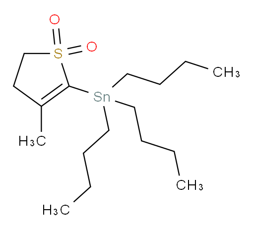 4-甲基-5-(三丁基锡基)-2,3-二氢噻吩 1,1-二氧化物
