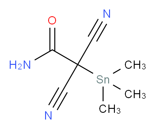 2,2-dicyano-2-(trimethylstannyl)acetamide
