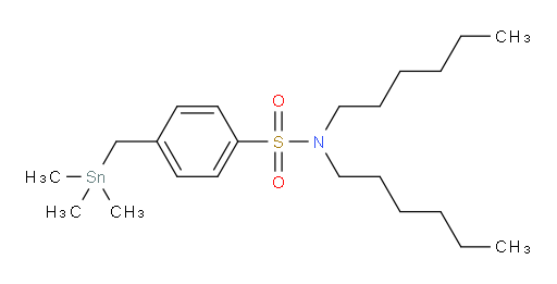 N,N-dihexyl-4-((trimethylstannyl)methyl)benzenesulfonamide