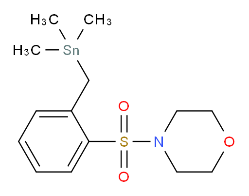 4-((2-((trimethylstannyl)methyl)phenyl)sulfonyl)morpholine