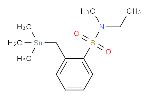 N-ethyl-N-methyl-2-((trimethylstannyl)methyl)benzenesulfonamide