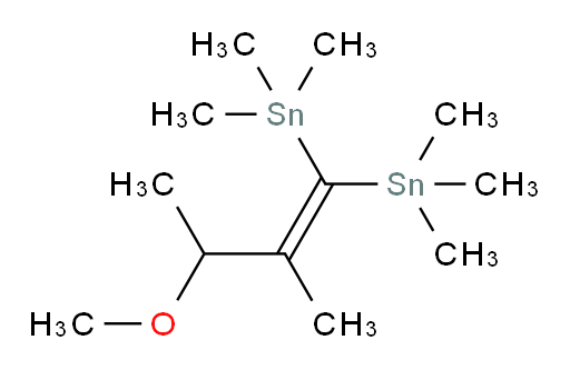(3-methoxy-2-methylbut-1-ene-1,1-diyl)bis(trimethylstannane)