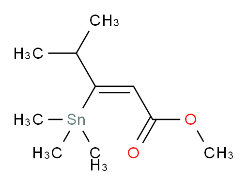 (Z)-甲基 4-甲基-3-(三甲基锡基)戊-2-烯酸酯