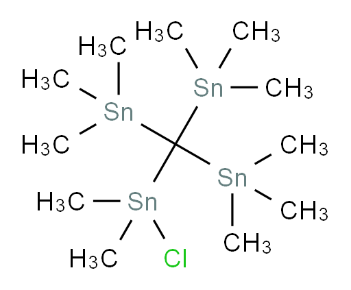 ((chlorodimethylstannyl)methanetriyl)tris(trimethylstannane)