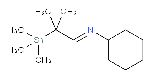 (E)-N-(2-methyl-2-(trimethylstannyl)propylidene)cyclohexanamine