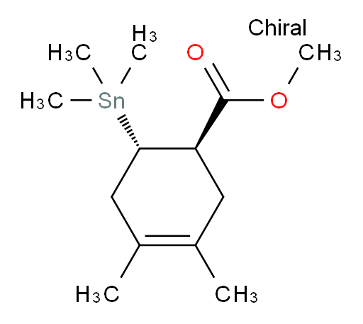 (1R,6S)-甲基 3,4-二甲基-6-(三甲基锡基)环己-3-烯甲酸酯