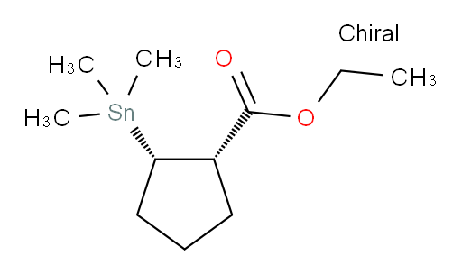 (1S,2S)-ethyl 2-(trimethylstannyl)cyclopentanecarboxylate